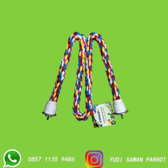 Tangkringan Pangkringan Tali Mainan Burung Sun Conure Falk Monk Parkit