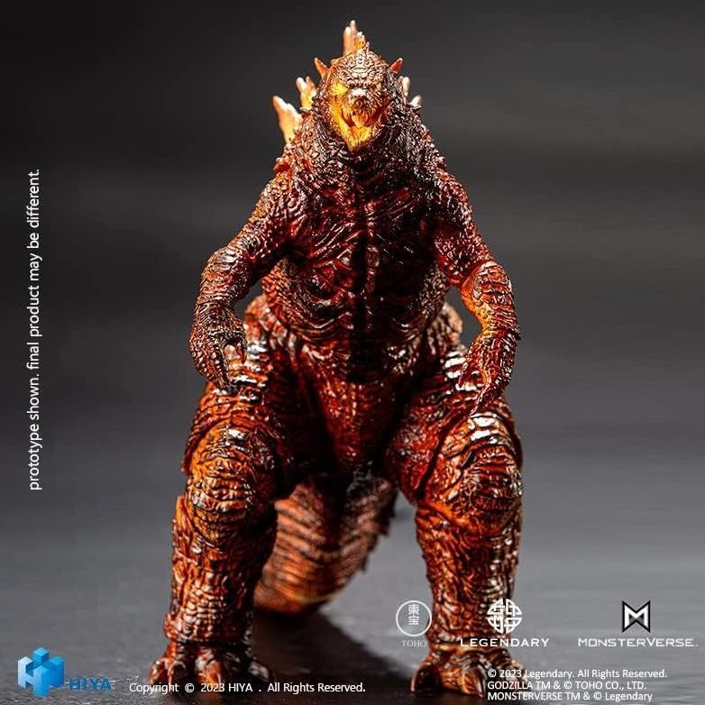 HIYA TOYS GODZILLA KING OF MONSTERS - BURNING GODZILLA EXQUISITE BASIC PX ACTION FIGURE ORIGINAL