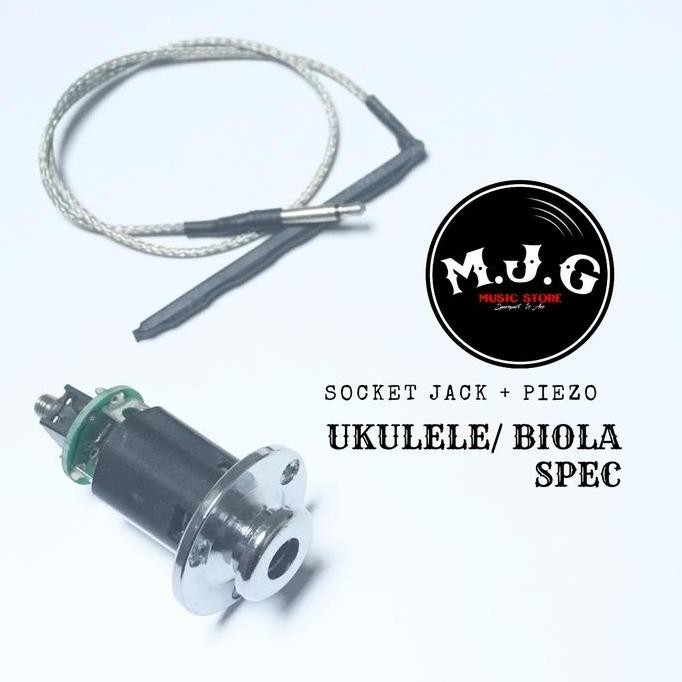 Jack socket enpin strap sabuk piezo gitar ukulele biola - fishman cort