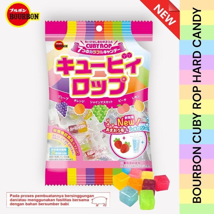 

Bourbon Cuby Rop Hard Candy 100 Gr | Permen Cubyrop | Product Of Japan