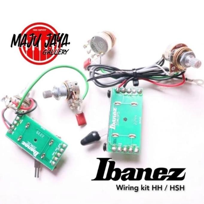 Wiring set kit potensio hong switch 5 way gitar elektrik ibanez HH or HSH