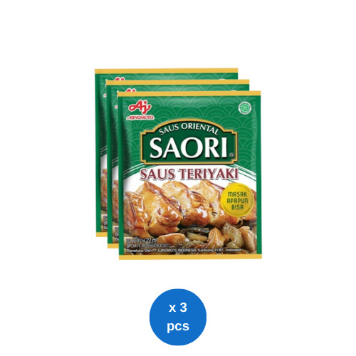 

Saori Saus Teriyaki Sachet 22 mL x 3 pcs