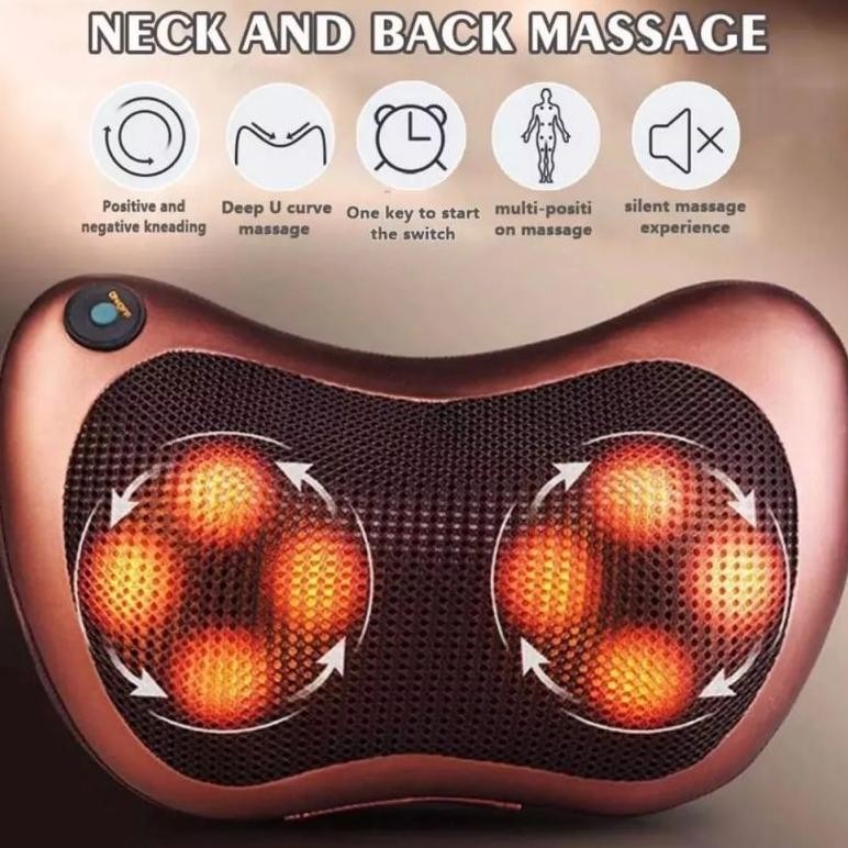 Bantal Pijat 8 Bola Desain Elegan Portabel