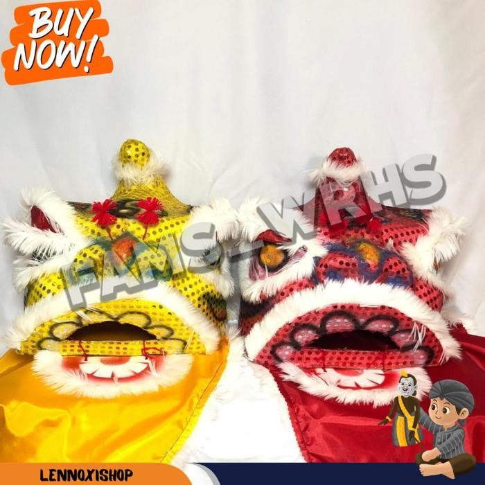 Barongsai Anak Dewasa Bahan Karton Tebal Kokoh Barongsai Kedip Bf 1