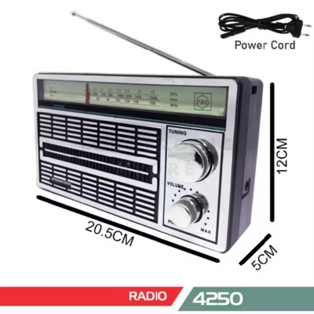 4250 radio internasional ac dc radio jadul fm am sw radio listrik