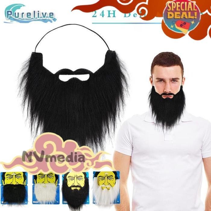 New Stock Kumis Jenggot Brewok Palsu Jenggot Kumis Palsu Pesta Penyamaran Helloween