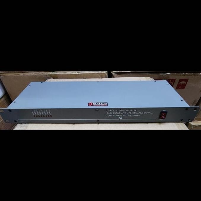 Dmx Splitter 8 Channel Realsun / Lampu Panggung Penguat Sinyal Spliter