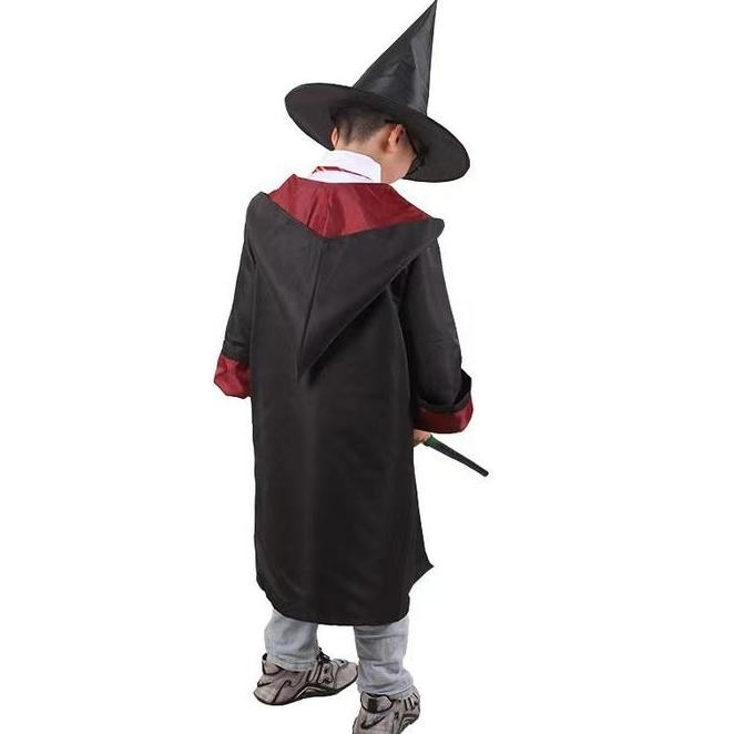 HALITAUTRENDS HARRY POTTER KOSTUM HARRY POTTER JUBAH PENYIHIR COSPLAY HALLOWEEN ANAK REMAJA DEWASA C