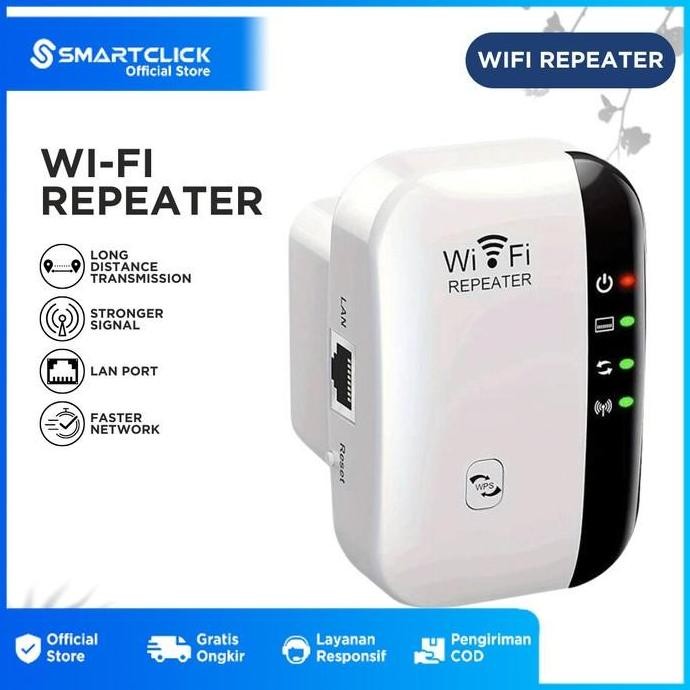 TERMURAH - Wifi Repeater Wireless Extender Range LAN Port Penguat Signal