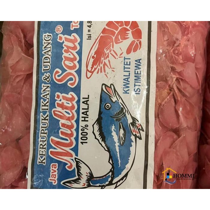 

ES Kerupuk Ikan & Udang Mentah Multi Sari 1 Bal 4,8kg
