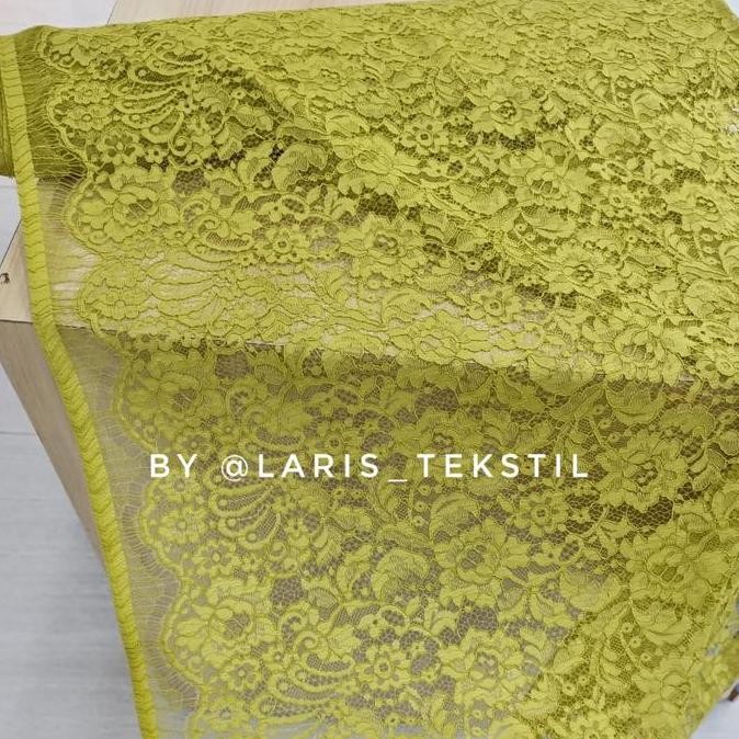 Bahan Kebaya Brokat Semi Prancis Cord Fatmawati