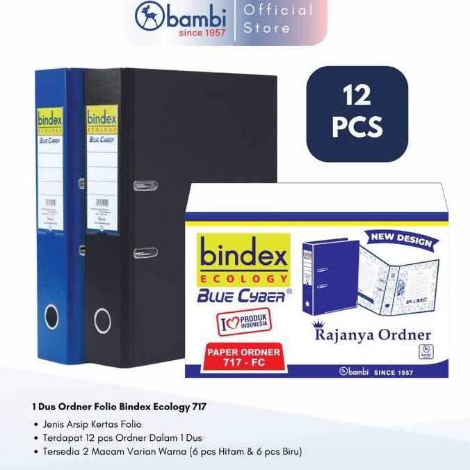 

PROMO - Dus Bindex Ecology Lever Arch File Ordner Folio Jumbo Size 7 mm