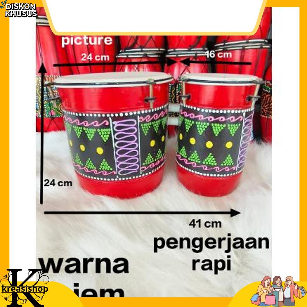 KENDANG DANGDUT / ketipung dangdut / tipung / ketipung / alat musik K3- 74