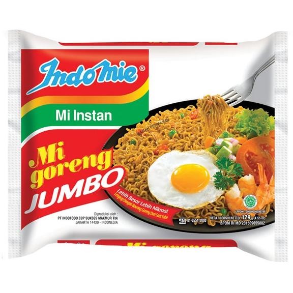

INDOMIE MIE JUMBO GORENG SPECIAL 126 GR Toko Adriel