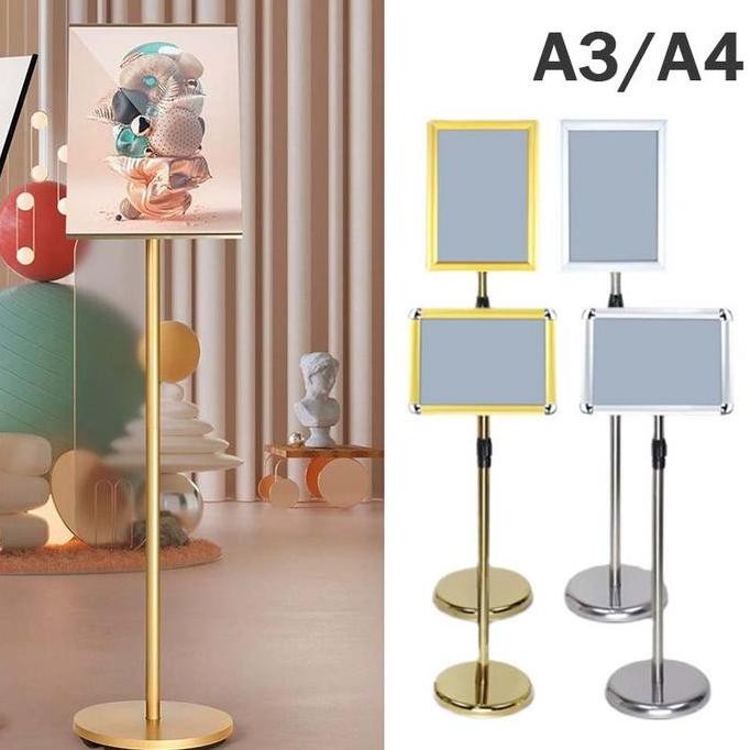 

TERBARU - Frame Akrilik A4/A Standing Sign Display Frame Standing Display Floor Stand 70-20cm Floor Standing Welcome Sign Board