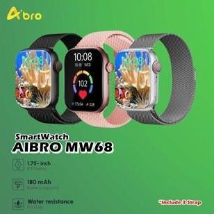 TERLARIS - Aibro MW68 Smartwatch jam tangan olahraga sport GPS Tracking MW 68 Smart Watch LCD IPS Wa