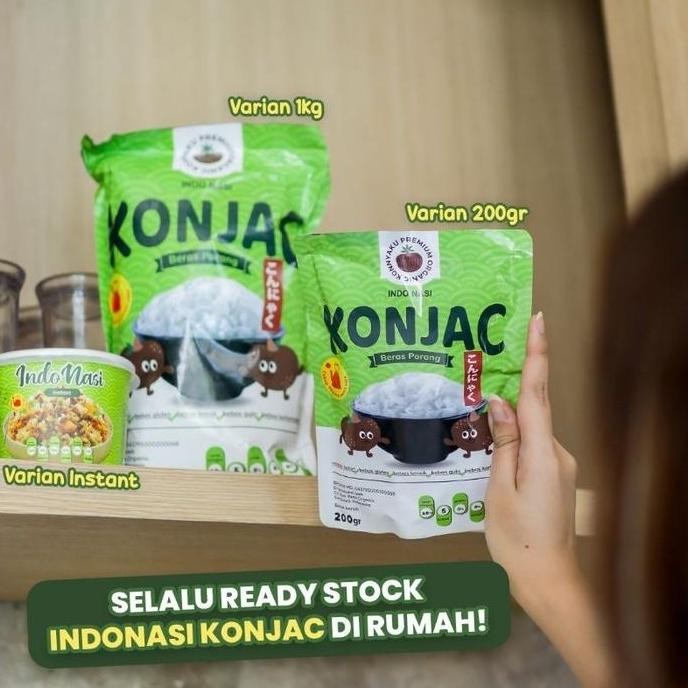 

Indo Nasi - KONJAC Rice 1KG - Beras PORANG Instant YAN