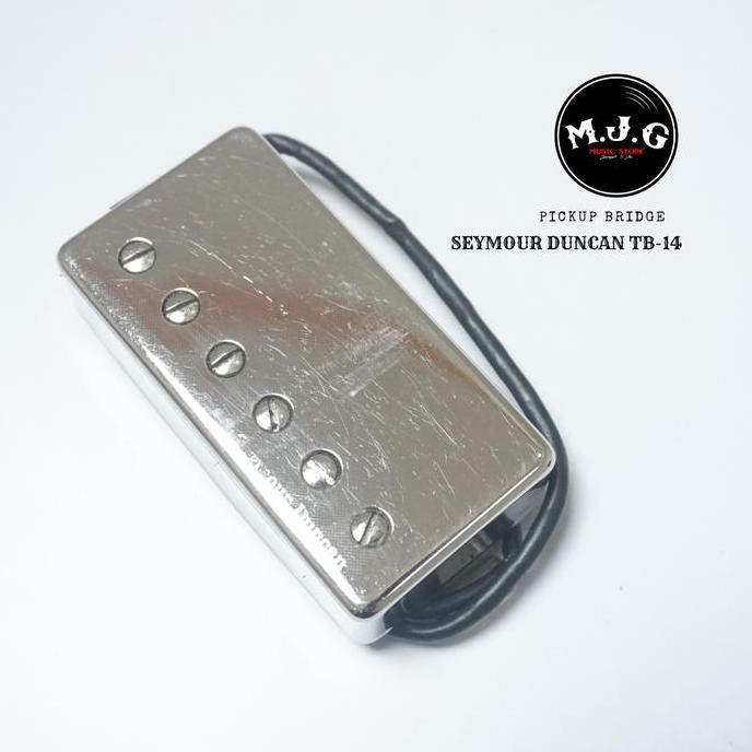 pickup gitar elektrik Seymour Duncan TB-14 TB14 chrome cover