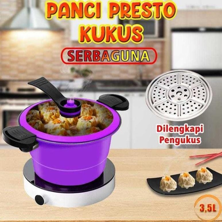 Panci Presto Subron 3.5L Teflon Pressure Cooker Totipotent Micro Pressure