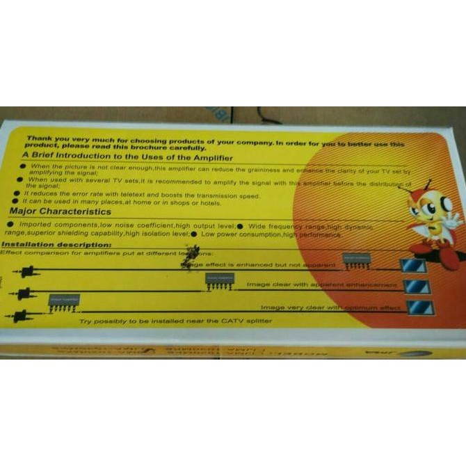Catv Signal Amplifier Booster 4 Way 20Dbi,Catv Signal Amplifier