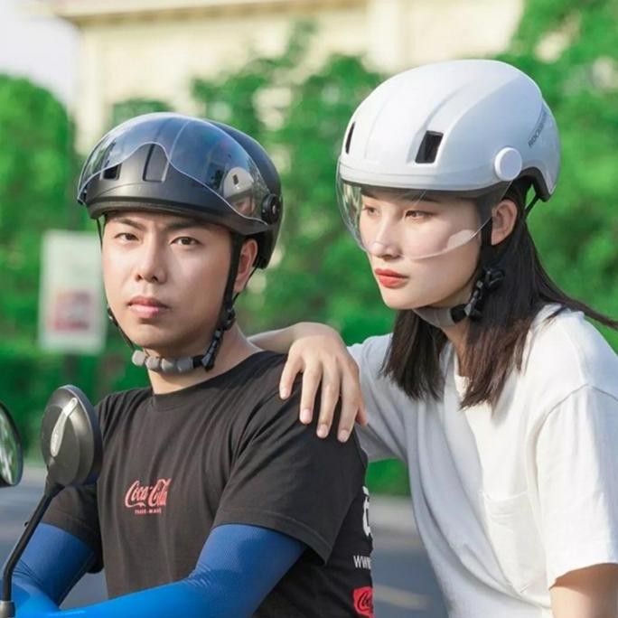 Promo Rockbros Helm Sepeda Kacamata - Helm Sepeda Rockbros Kacamata Stylish COD