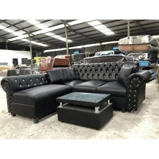 lge Sofa L Putus Kancing Minimalis