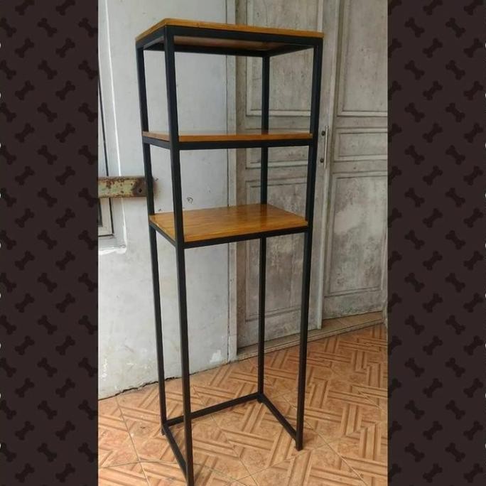 Rak Besi Ambalan Kayu Rak Besi Minimalis Kitchen Set Lemari Besi