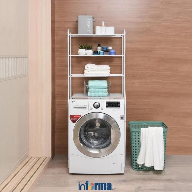 NEW - INFORMA RAK MESIN CUCI TINGKAT - PUTIH