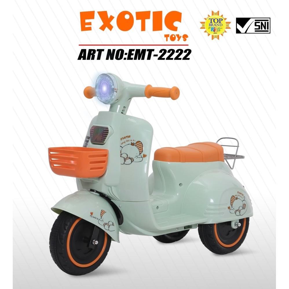 Motor Aki anak Vespa Exotic ET 2222 Motor listrik vespa ces casan