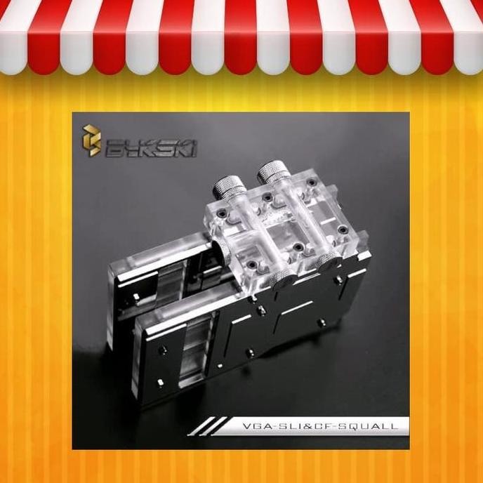NEW BYKSKI SLI/CROSSFIRE WATER BLOCK [ACC-VGA-SLI&CF-SQUALL]
