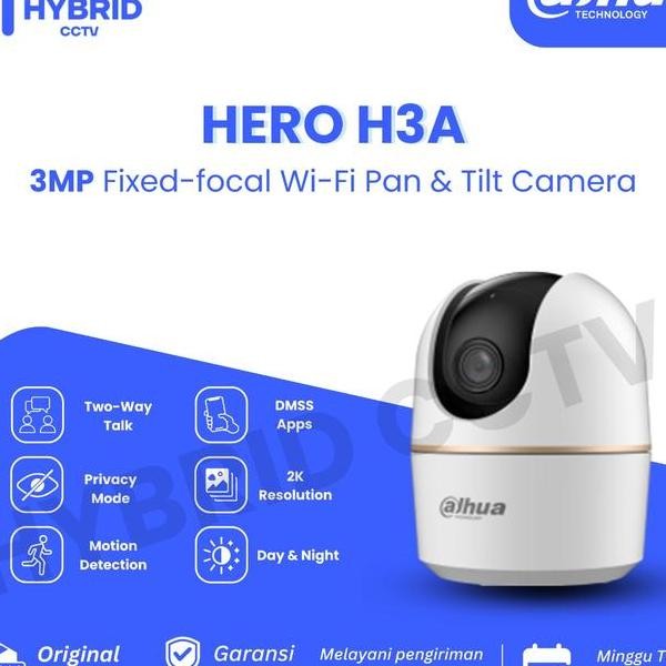 Dahua Hero H3A 3Mp Series Ip Camera Wifi Pan Tilt Camera Indoor