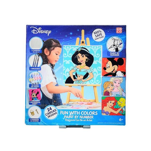

Mainan Emco Disney Fun With Colors Paint By Numbers Cat Air Dan Kanvas