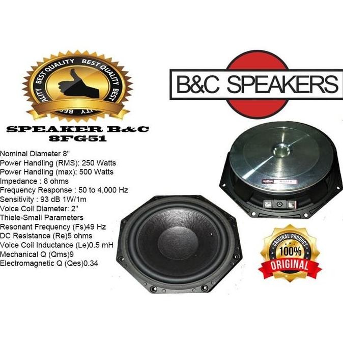 SPEAKER B&C ITALY 8FG51 new