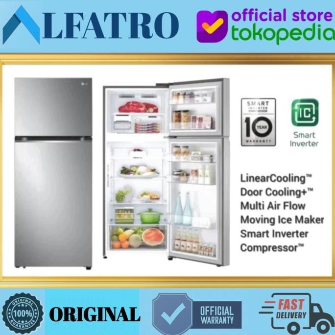 TERBARU - LG Kulkas 2 pintu GNB392PLGB INVERTER GN-B392PLGB / GNB392