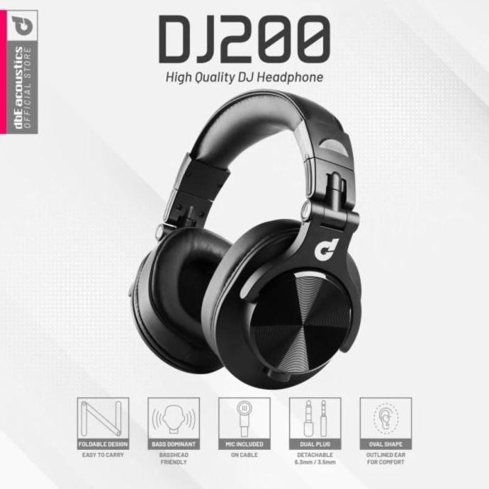 Headphone DBE DJ200 microphone DJ 200 high quality DJ headset