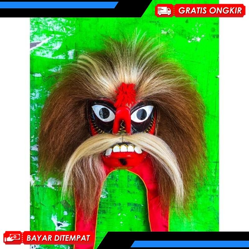 - SUPER . - BUJANG GANONG/GANONGAN GRADE A / Ganongan Jambul / topeng ganong pakem/ganongan pakem / 