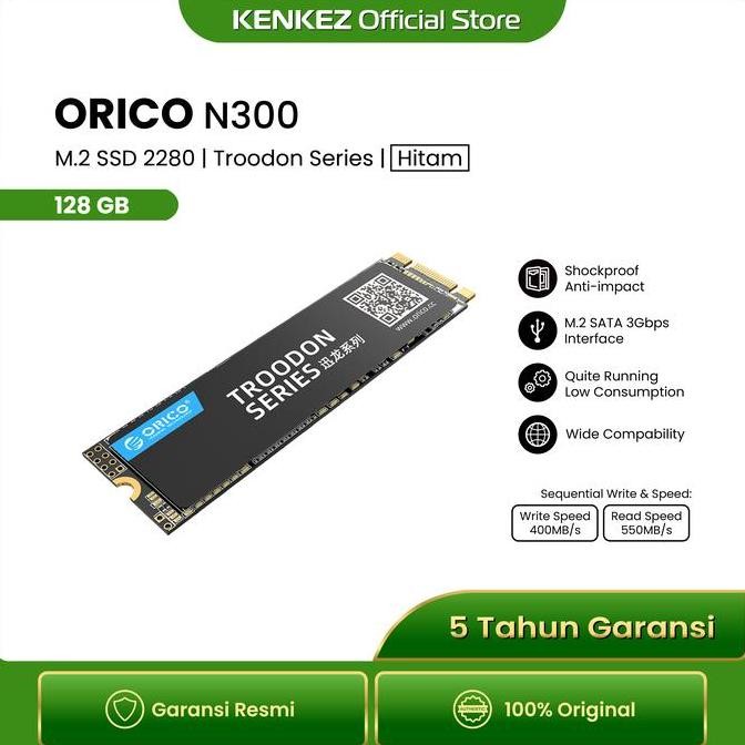 TERMURAH - ORICO - N300 - M2 Sata SSD Troodon Series 128GB