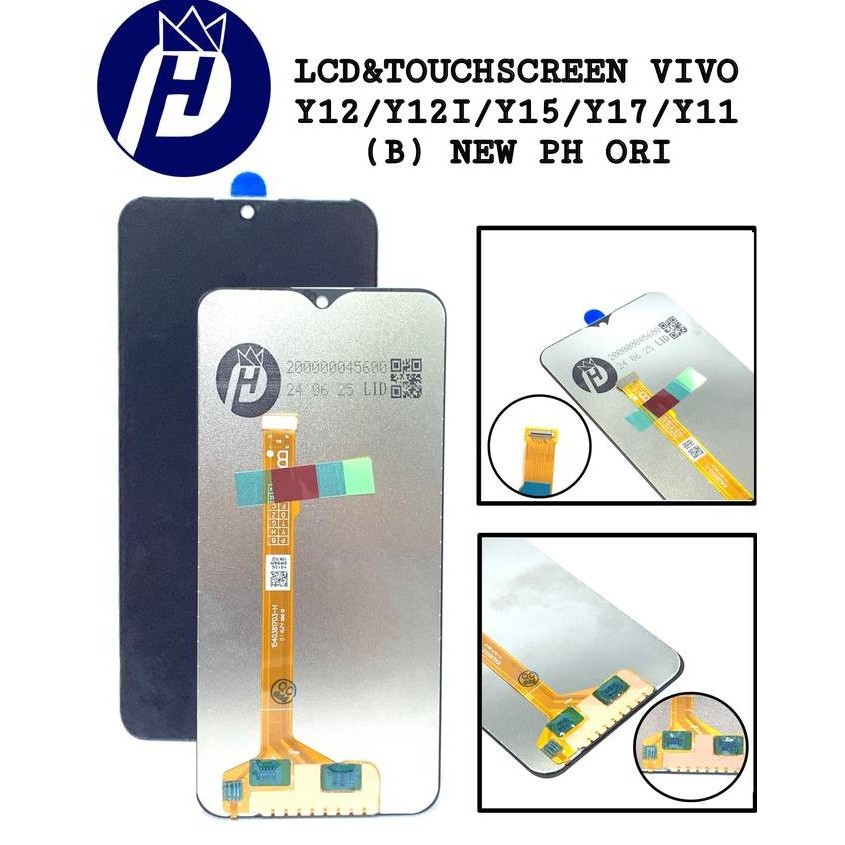 TERMURAH - LCD TOUCHSCREEN VIVO Y12/Y15/Y17 2019 BLACK