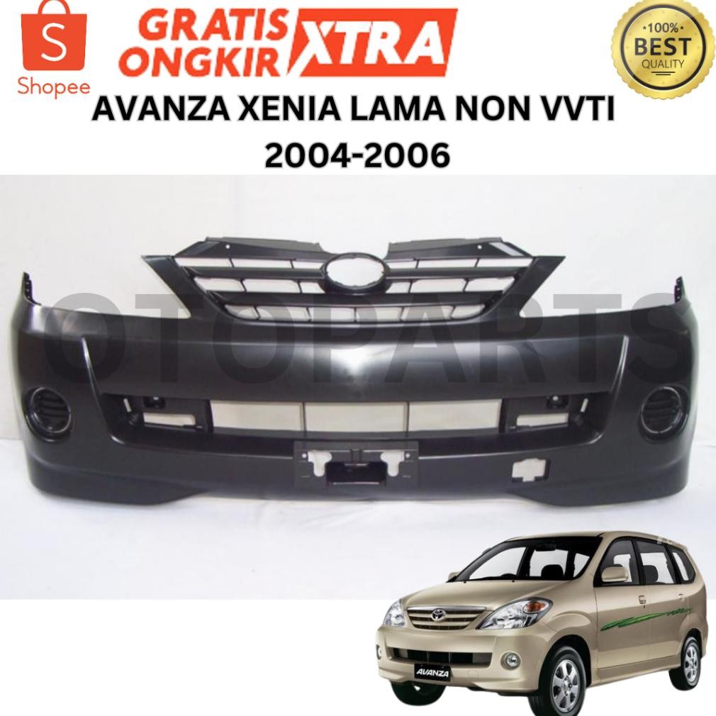 BUMPER BEMPER DEPAN AVANZA XENIA LAMA NON VVTI 2004 2005 2006 TIPE G E LI M BARU IMPORT OEM PNP ORI