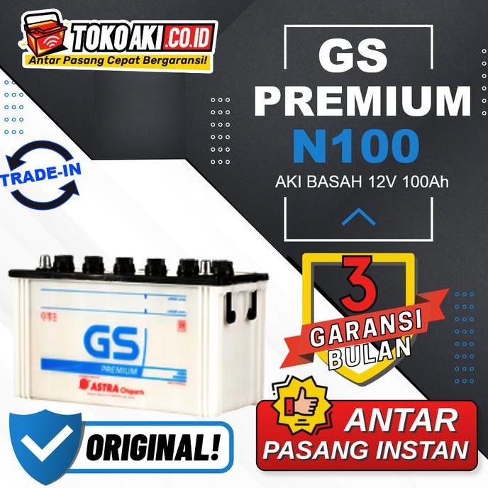 TERBARU - GS Astra Premium N100 - 100Ah
