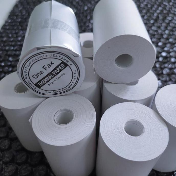 

TERBARU - PAKET 100 ROLL KERTAS THERMAL POLOS UKURAN 58X30