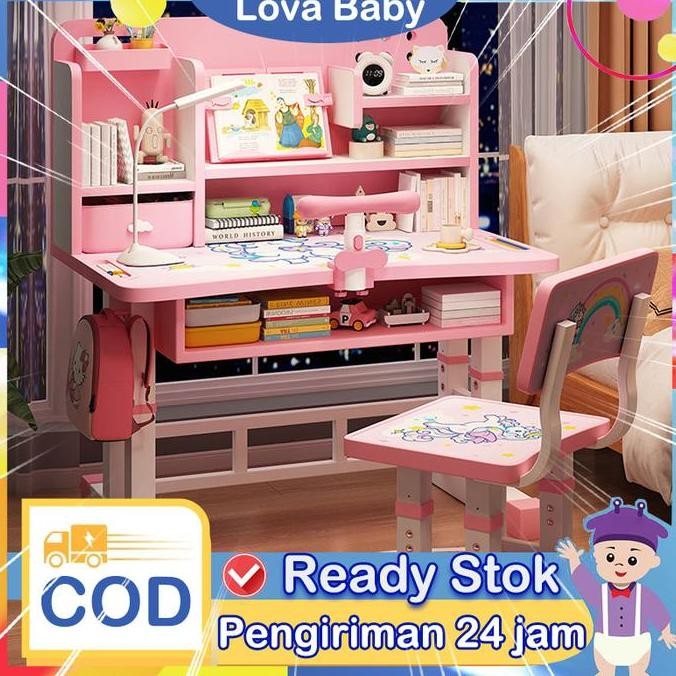 Meja Kursi Belajar Anak Meja Belajar Dan Kursi Meja Sekolah Set Meja Siswa Kursi Meja Les Serbaguna