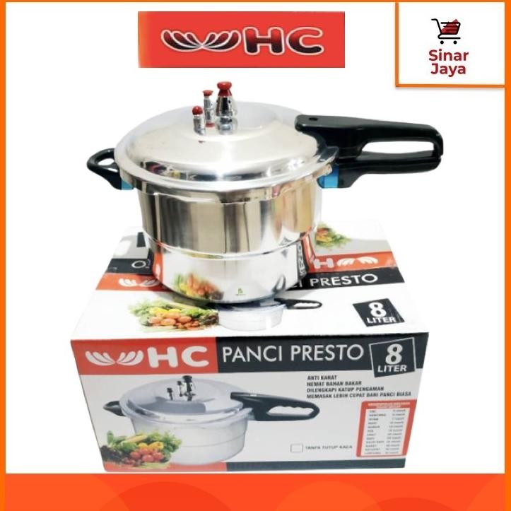 Pilih Lokal Er-23 Hc Panci Presto Pelunak 4, 8, 12 Liter Anti Karat Original Uy-23