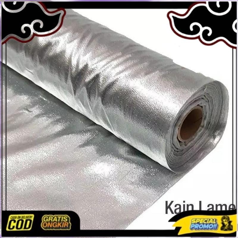 Flash Sale Kain Emas Perak / Lame Emas / Lame Perak Silver / Dekorasi Pesta / Hiasan Pesta / Variasi