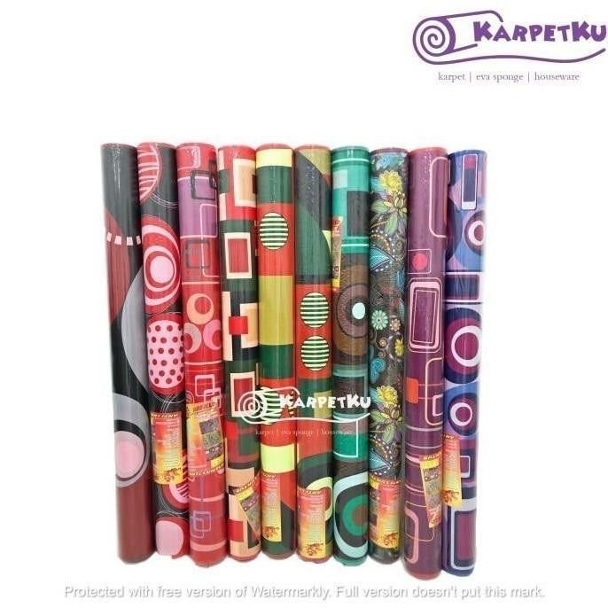 [GARFIELD] Karpet / Tikar Lantai Plastik Spon Eva - MINIMALIS/BATIK