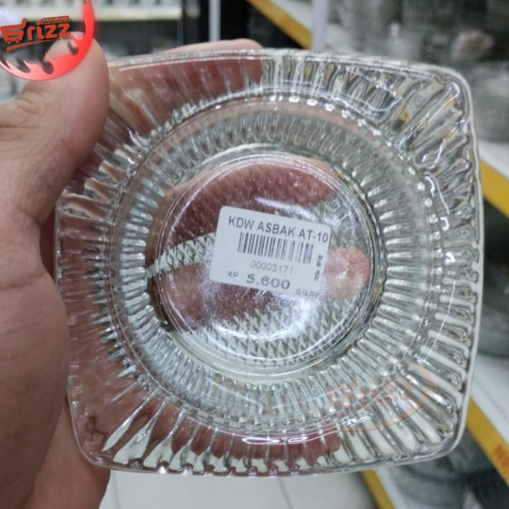 Kedawung Asbak Rokok At -10 I Asbak Rokok Aesthethic I Asbak Rokok Kaca I Asbak Rokok Unik Stok Baru