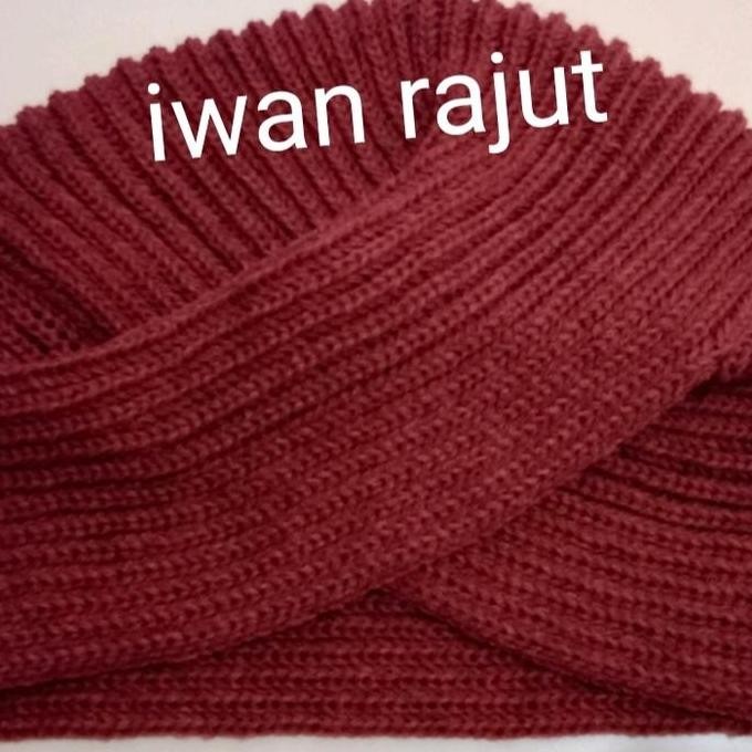 (Good) ciput rajut turban instan premium