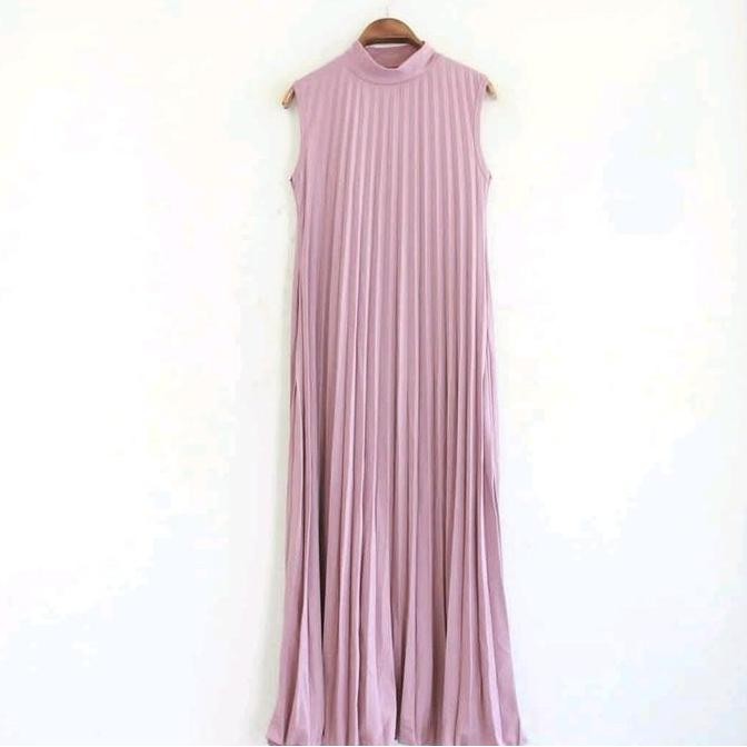 (Good) Gamis Plisket pleated YUKENSI / dress inner plisket terbaru (278)