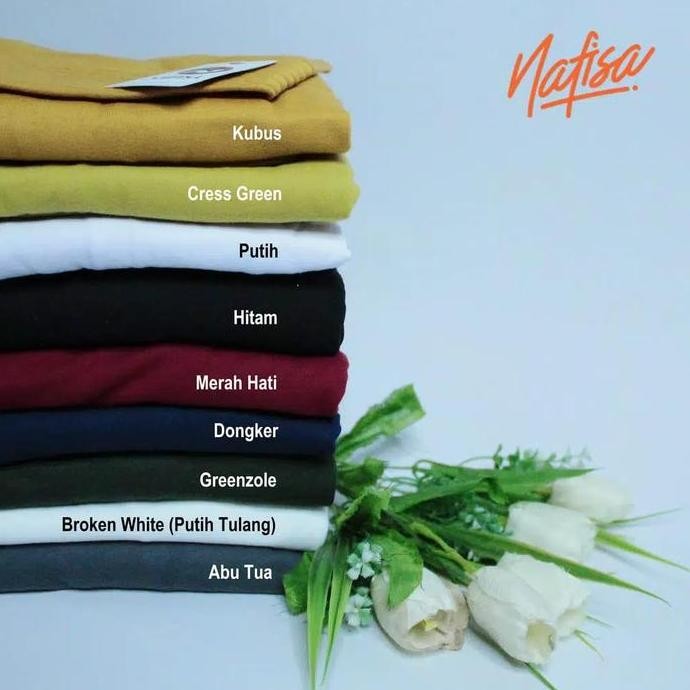 (Good) Nafisa Hijab At Home Jumbo | Jilbab Instan Tali Kerudung Kaos Non Pet