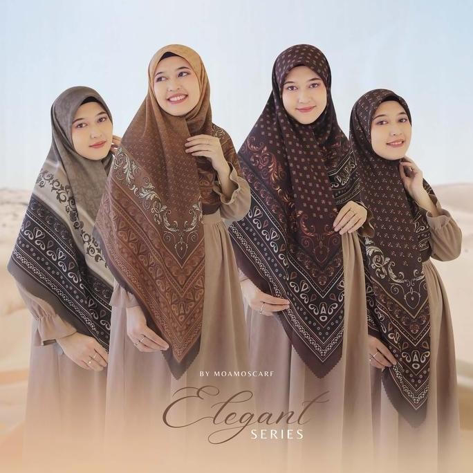 (Good) Hijab Segi Empat / Syari Motif / Jilbab Jumbo Elegant Series 140x140 & 120x120
